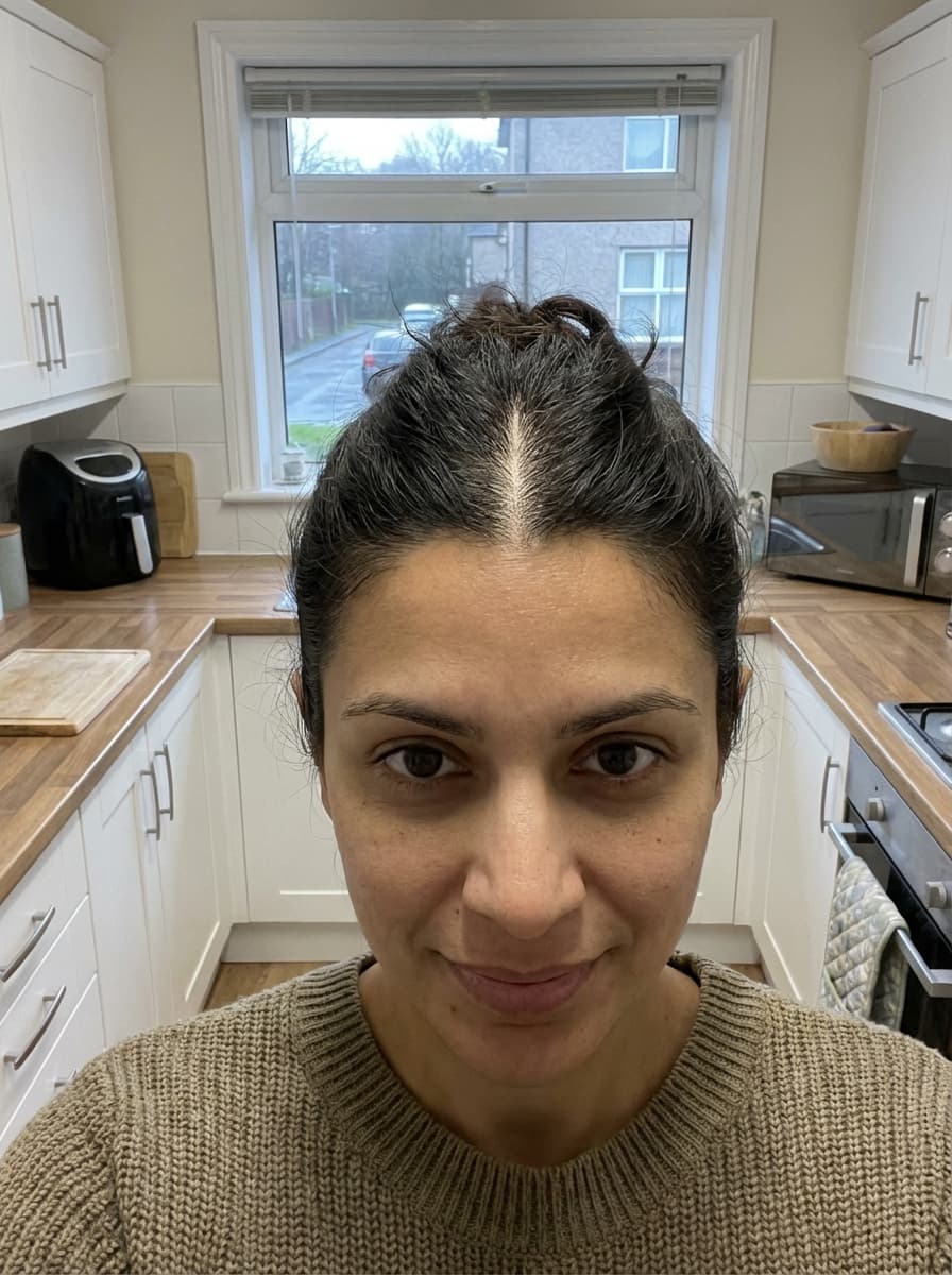 Avant — Priya, 38 — 16 semaines